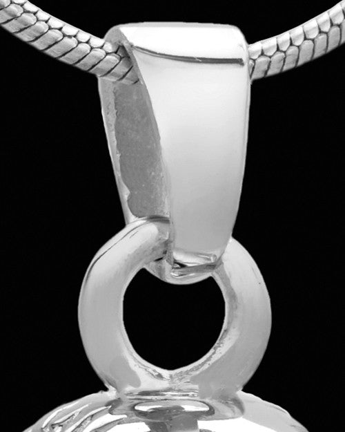 Necklace Urn Sterling Silver Baseball