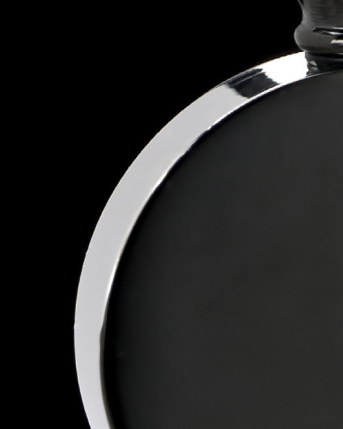 Black Abounding Circle Stainless Steel Cremation Keepsake