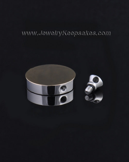 Gold Plated Stainless Abounding Circle Cremation Keepsake