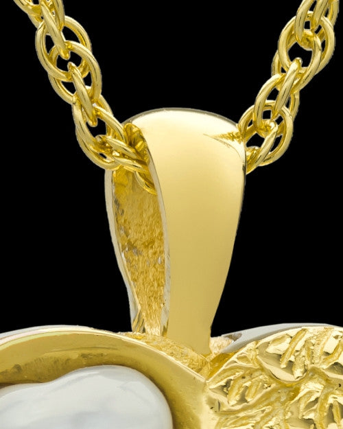 Cremation Jewelry 14k Gold Forever Loved Heart Keepsake
