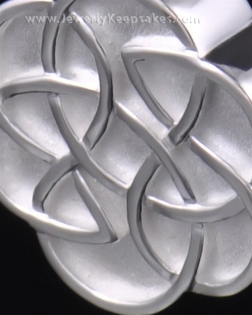 Urn Pendant Sterling Silver Celtic Daisy Keepsake