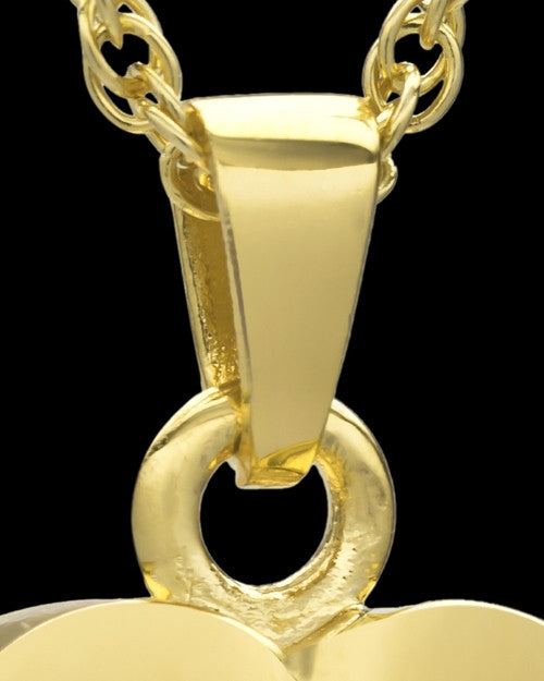 Jewelry Urn 14k Gold Mighty Heart Keepsake