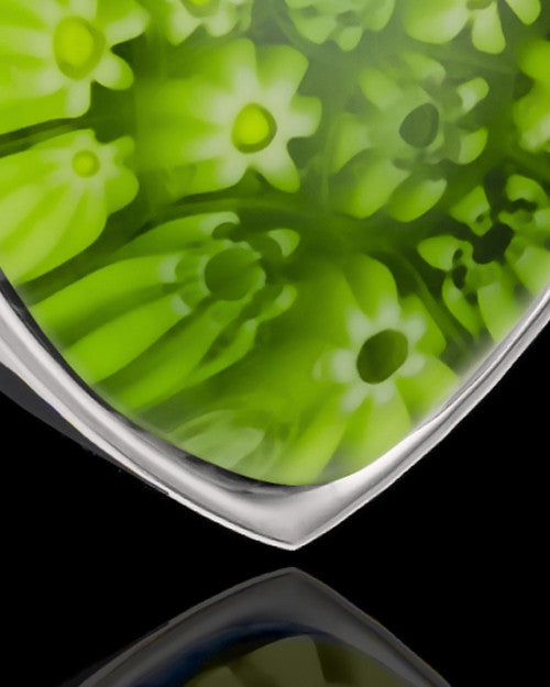 Stainless Steel Jade Meadows Heart Keepsake Jewelry