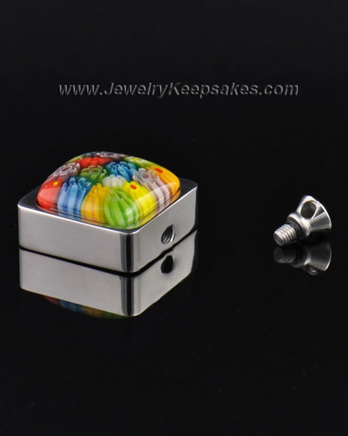 Stainless Steel Blossoms of Love Keepsake Pendant