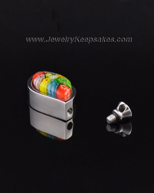 Stainless Steel Visions of Spring Keepsake Pendant