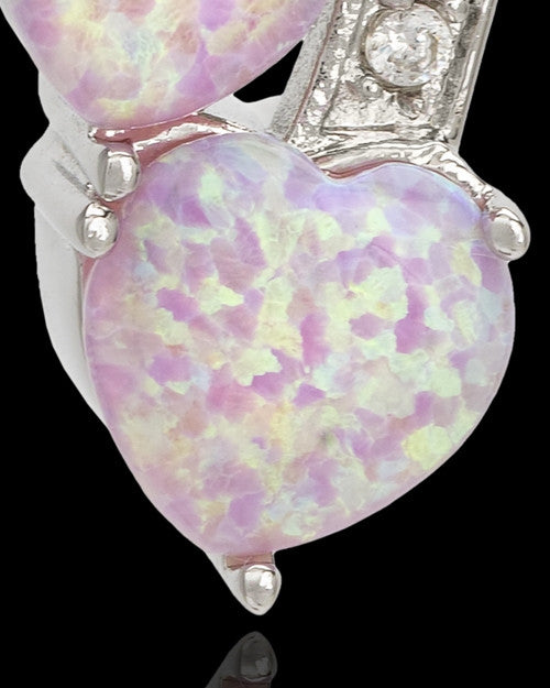 Sterling Silver Pink Treasures of the Heart Cremation Urn Pendant