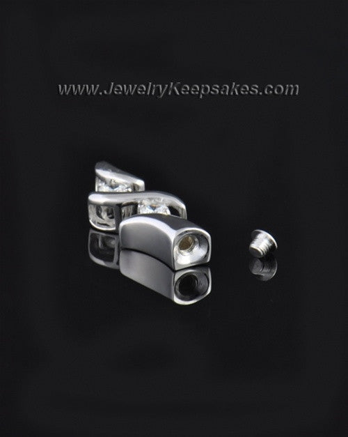 Sterling Silver Endless Love Cremation Urn Pendant