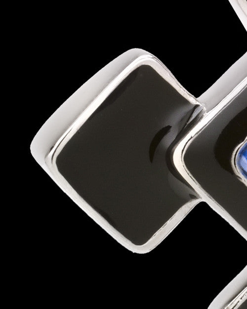 Silver Plated Black Cleverness Cremation Urn Pendant