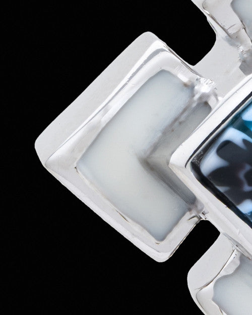 Silver Plated White Cleverness Cremation Urn Pendant