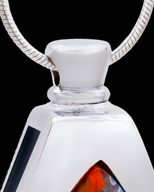 Silver Plated Abundant Cremation Urn Pendant