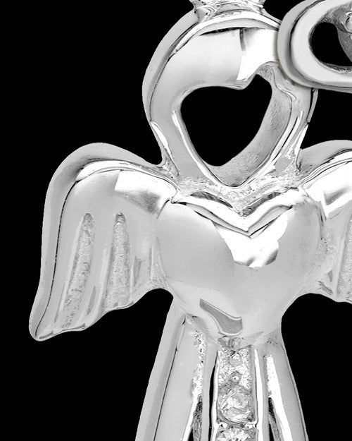 Sterling Silver December Heavenly Attendant Cremation Urn Pendant
