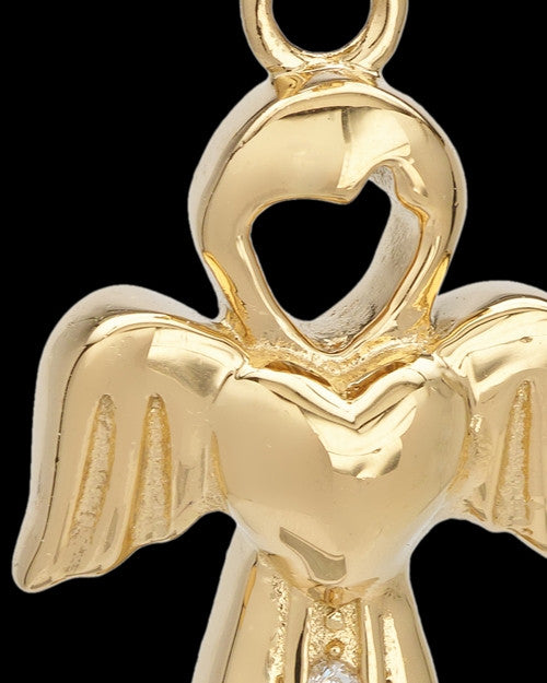 Gold Plated Heavenly Attendant Cremation Urn Pendant
