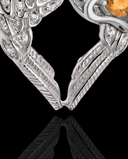 November Winged Memories' Sterling Silver Heart Cremation Pendant