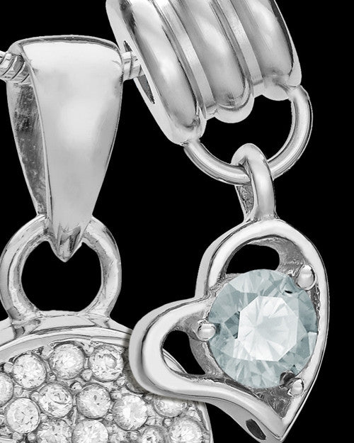 Sterling Silver April Soaring Spirit Cremation Urn Pendant