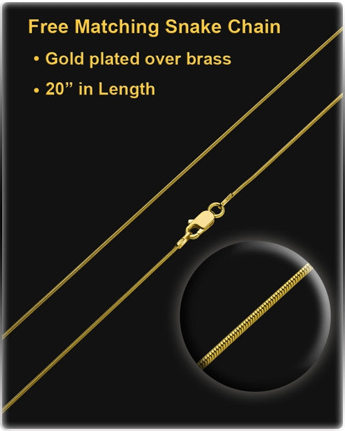 Gold Plated Soaring Spirit Cremation Urn Pendant