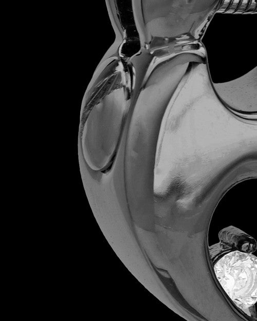 Black Plated Connections Cremation Urn Pendant