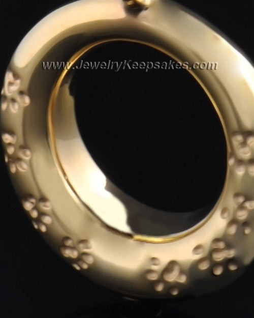 Gold Plated Playful Round Pendant