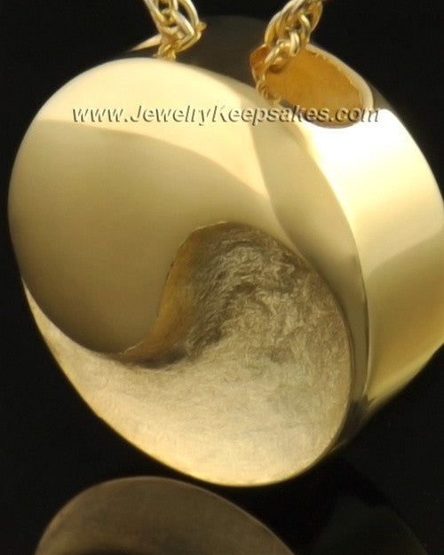 14k Gold Paired Round Pendant