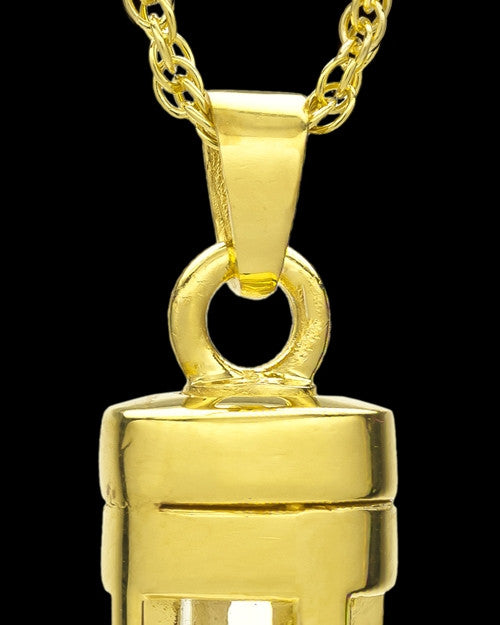 14k Gold Captivating Cylinder Keepsake