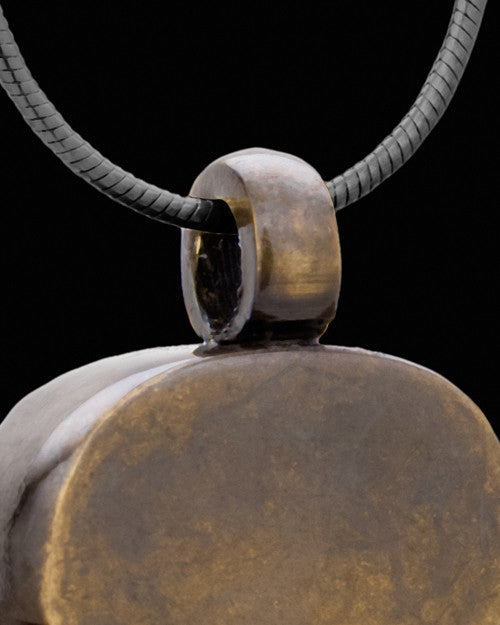 Brass Petite Paw Cremation Pendant