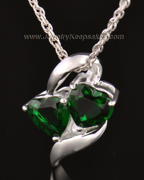 14k White Gold Envious Cremation Necklace