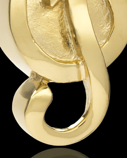14k Gold Music to My Heart Cremation Necklace