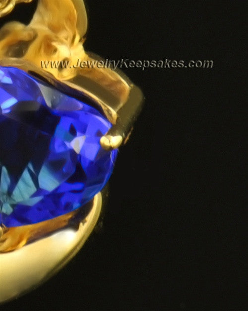 14k Gold Hearts Entwined Cremation Necklace