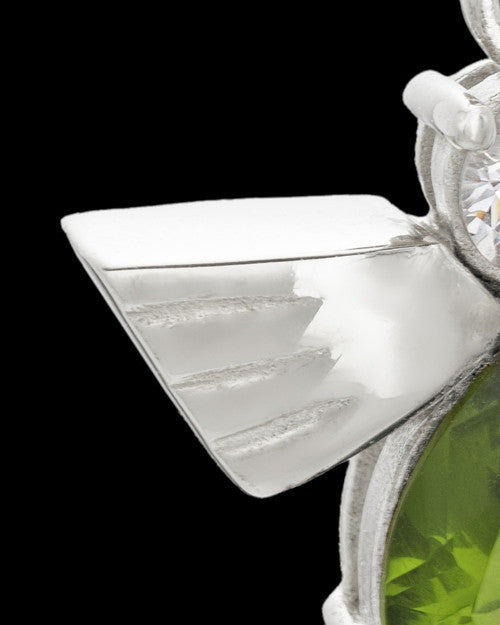 Sterling Silver Green Lovely Messenger Urn Keepsake