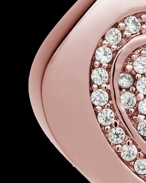 Rose Gold Plated Mindful Heart Cremation Urn Pendant