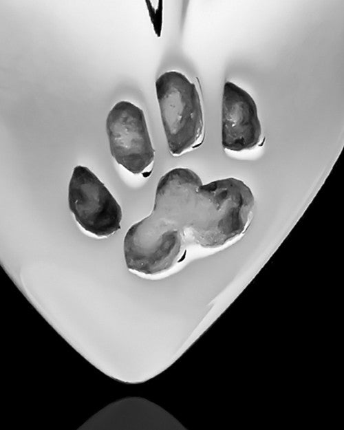 Stainless Steel Heart Memorial Necklace for Beloved Pets