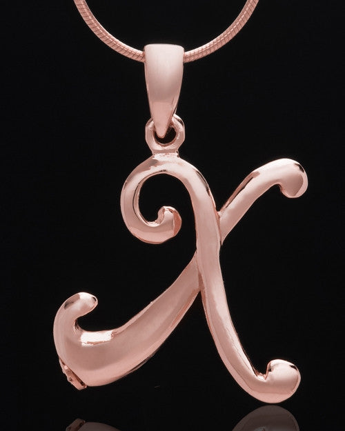 Rose Gold Plated "X" Keepsake Jewelry