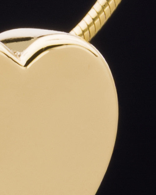 Gold Plated Natural Heart Keepsake Jewelry