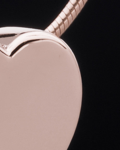Rose Gold Plated Natural Heart Keepsake Jewelry