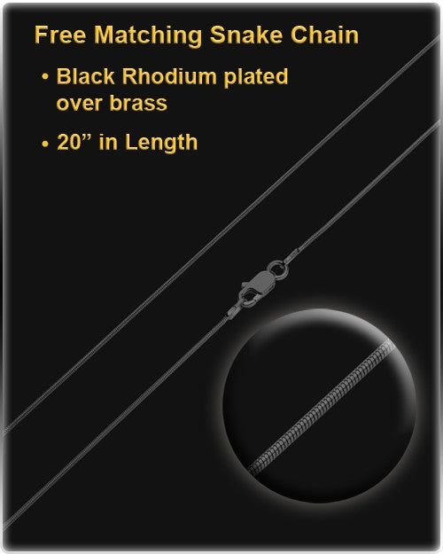 Black Plated Best Pal Bone Keepsake Jewelry
