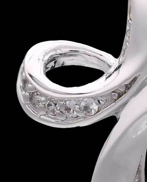 Sterling Silver August Fluid Cross Keepsake Jewelry