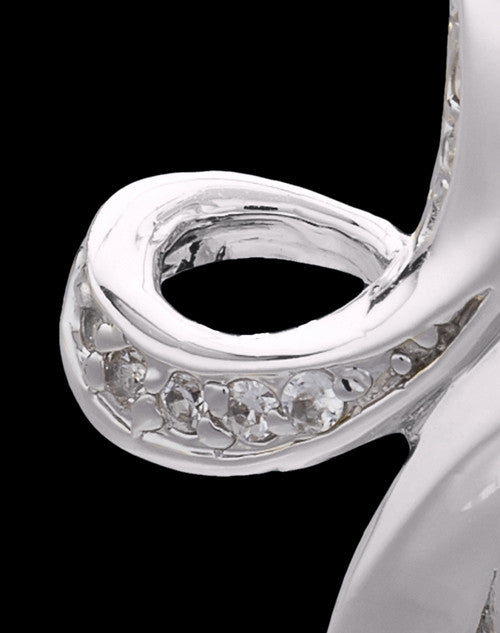 Sterling Silver January Fluid Cross Keepsake Jewelry
