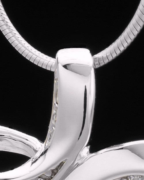 Sterling Silver Fluid Cross Keepsake Jewelry