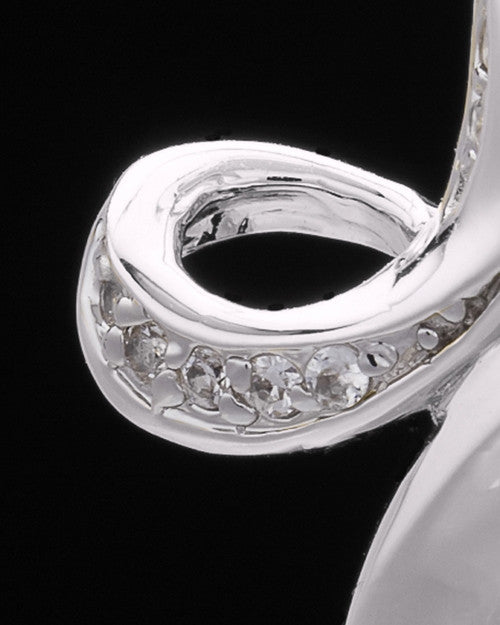 Sterling Silver Fluid Cross Keepsake Jewelry
