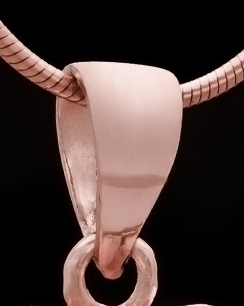 Rose Gold Plated Spooled Heart Keepsake Jewelry