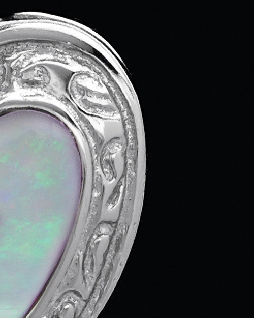 Sterling Silver Shimmer Heart Keepsake Jewelry