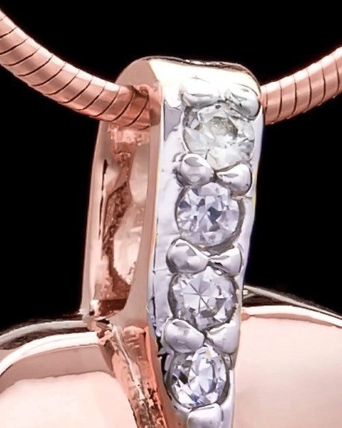 Rose Gold Weeping Heart Keepsake Jewelry