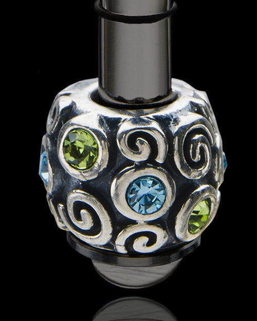 Black Stainless Millenium Cremation Pendant with Trusting Charm