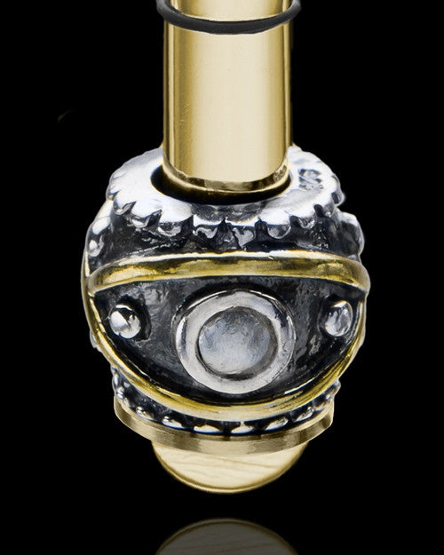 Gold Plated Stainless Millenium Cremation Pendant with Steadfast Charm