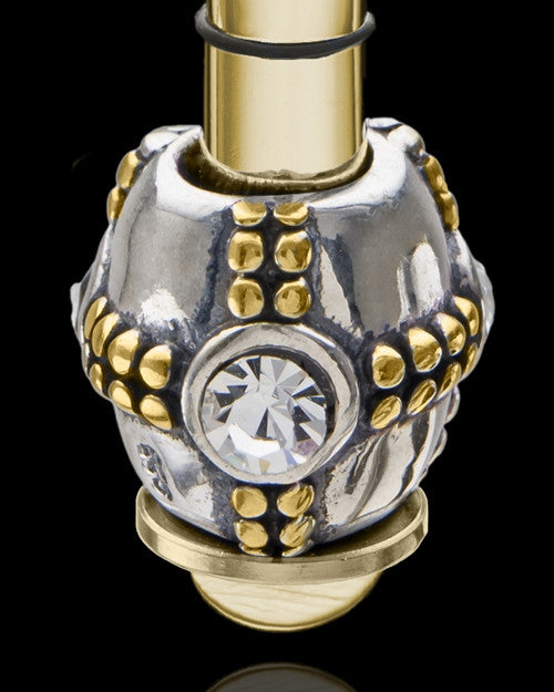 Gold Plated Stainless Millenium Cremation Pendant with Sparkle Charm
