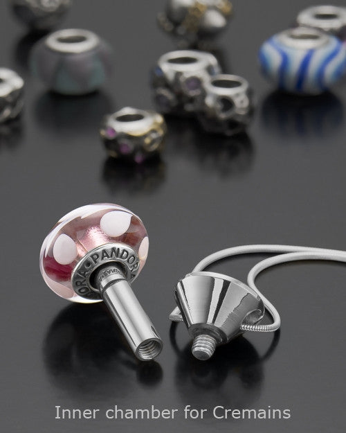 Stainless Steel Millenium Cremation Pendant with Sparkle Charm
