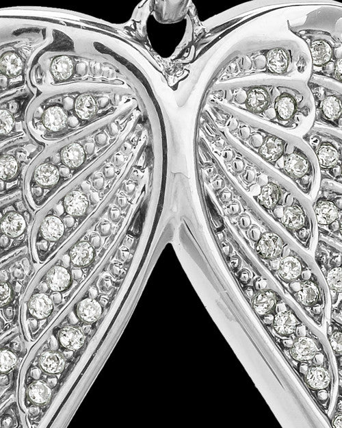Sterling Silver Wings of Grace Cremation Pendant