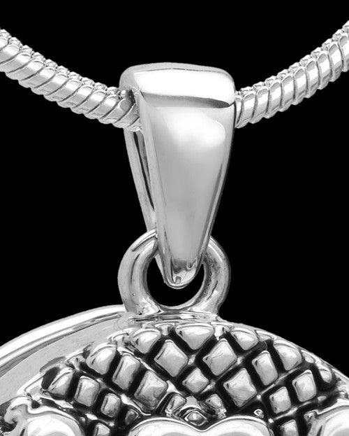 Sterling Silver Praise Cremation Urn Pendant