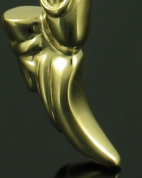 Remembrance Jewelry Gold Plated Ballet Slippers Keepsake