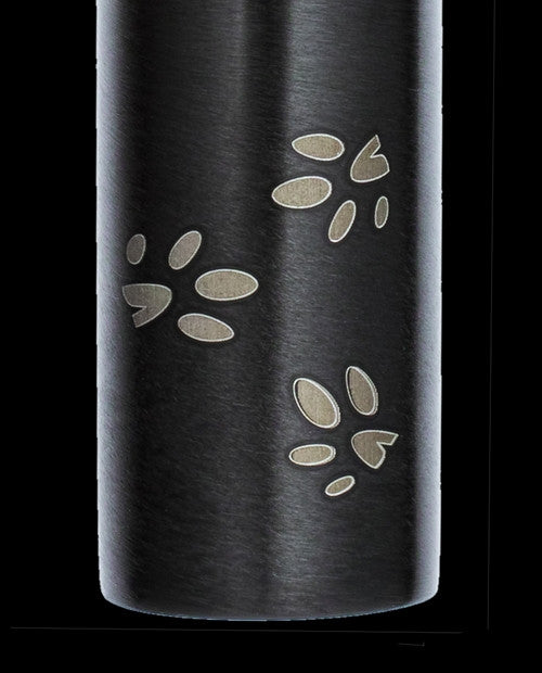 Black Follow Me Cylinder Urn Jewelry