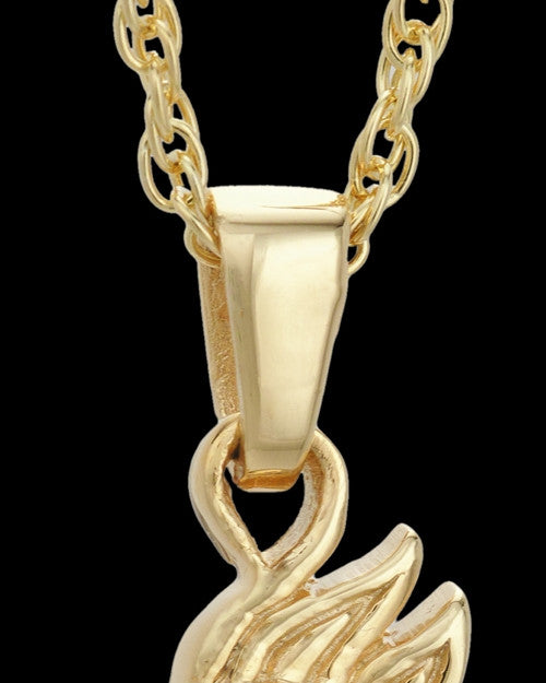 Necklace Urn Gold Plated Wild Horse Keepsake